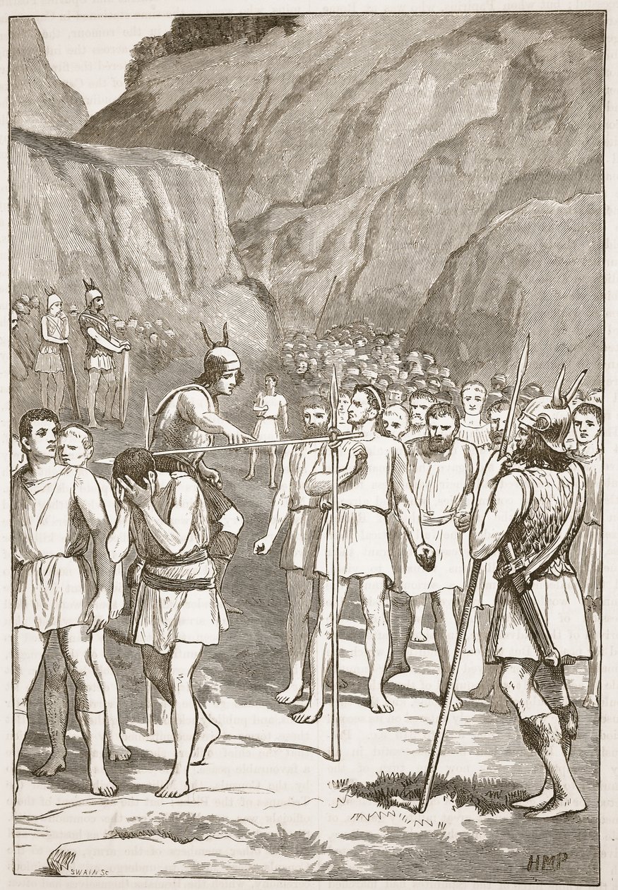 Les Romains passant sous le joug aux Fourches Caudines - English School