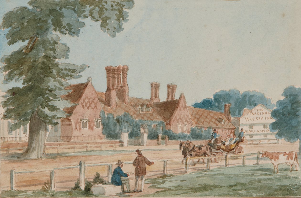 Les écuries royales, vers 1865 - English School