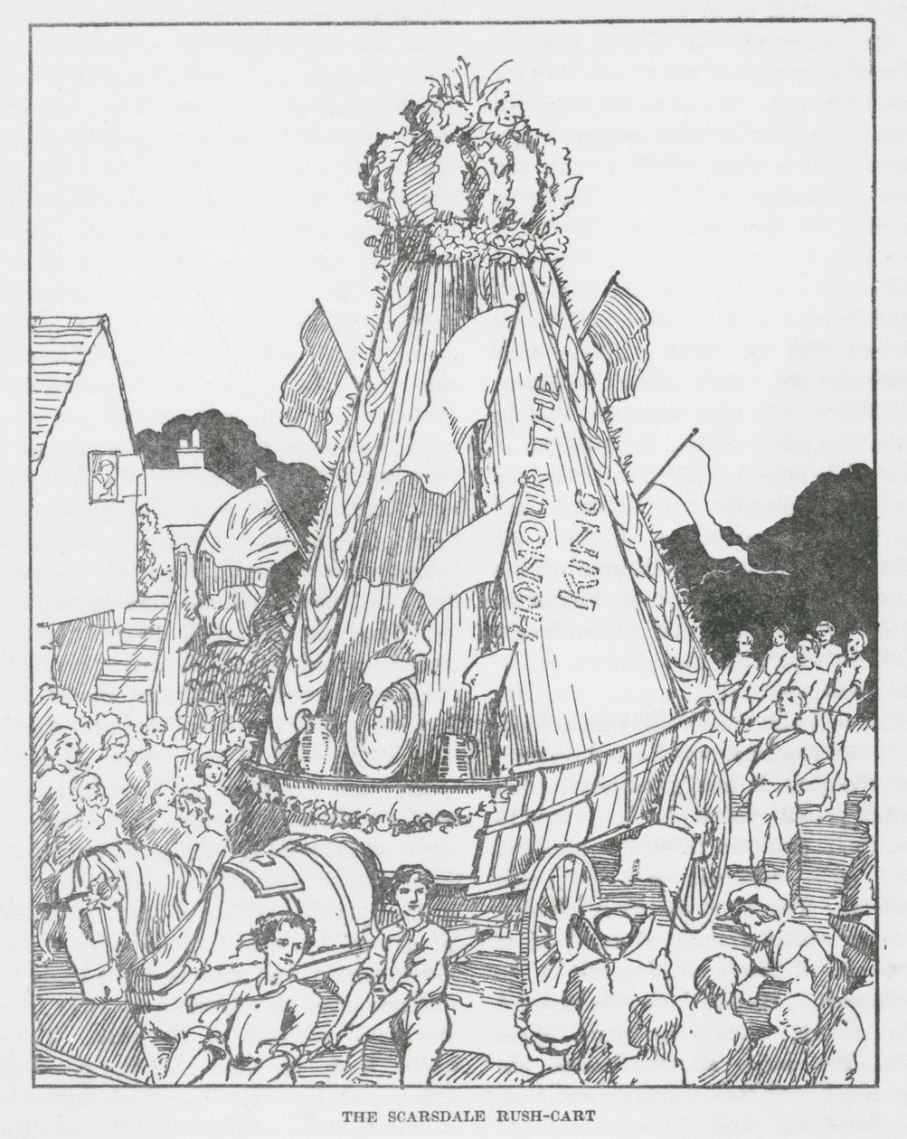 Le char à bancs de Scarsdale (litho) - English School