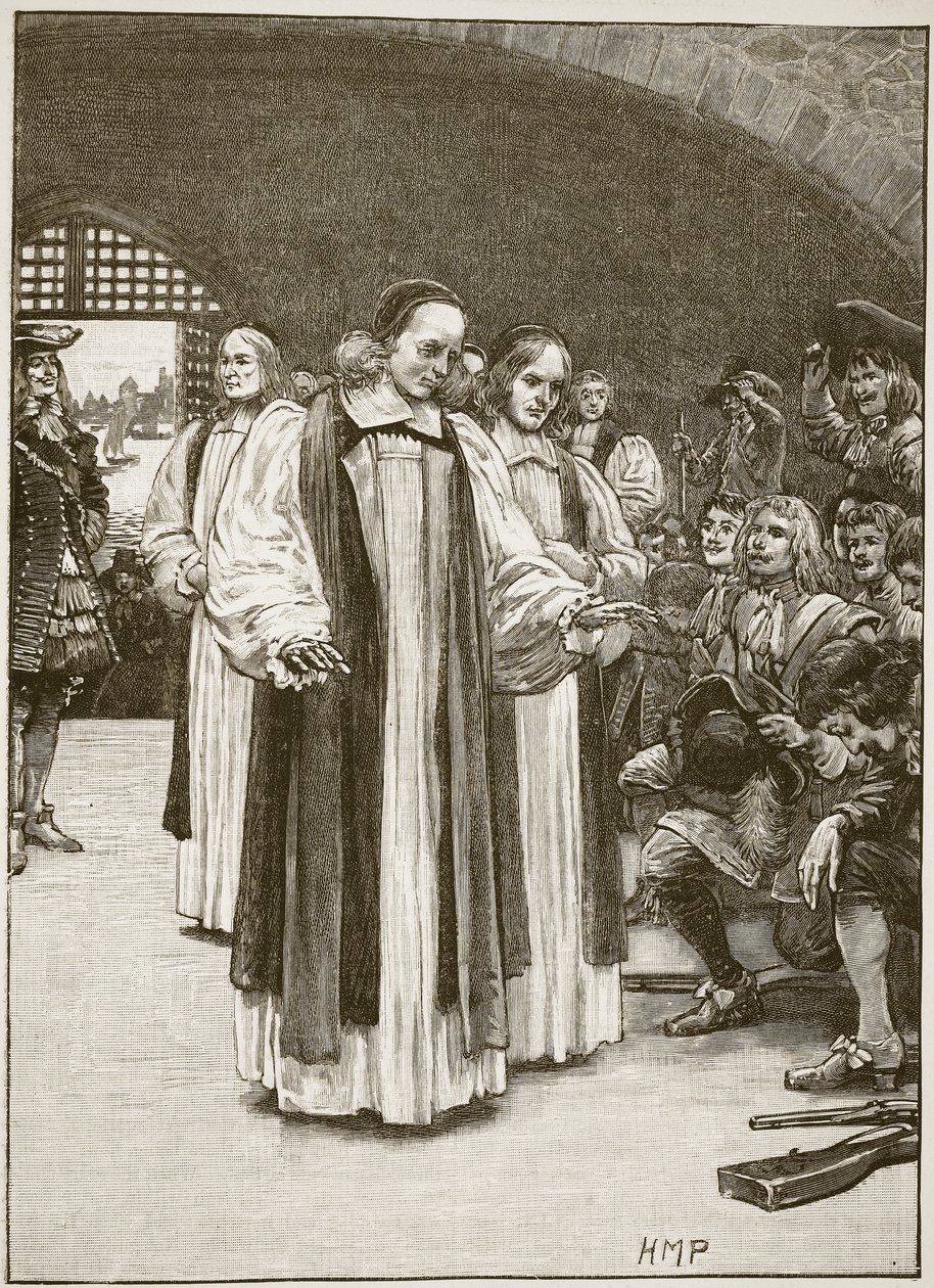 Les sept évêques entrant dans la Tour (illustration de Cassells Illustrated History of England) - English School