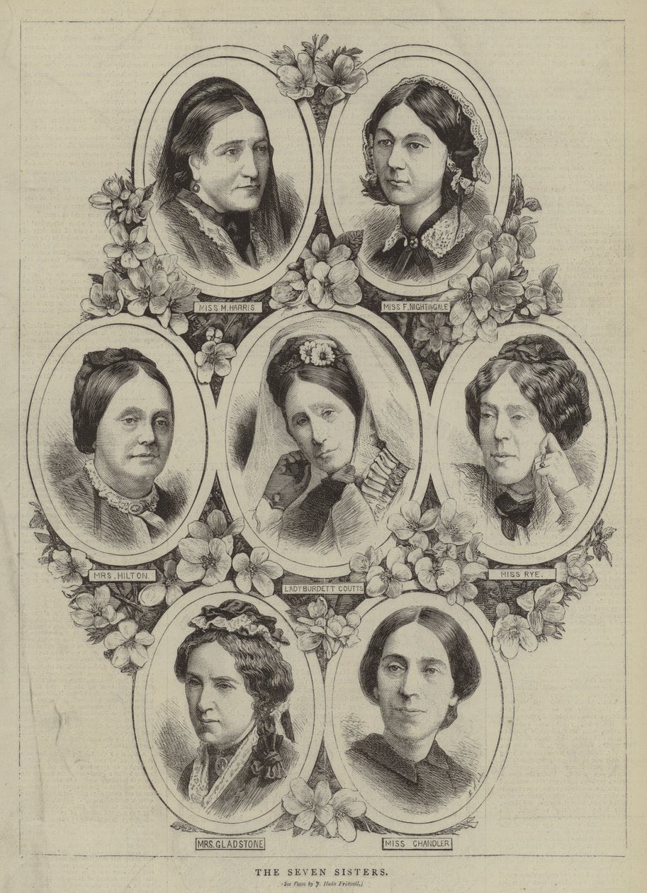 Les sept sœurs (gravure) - English School