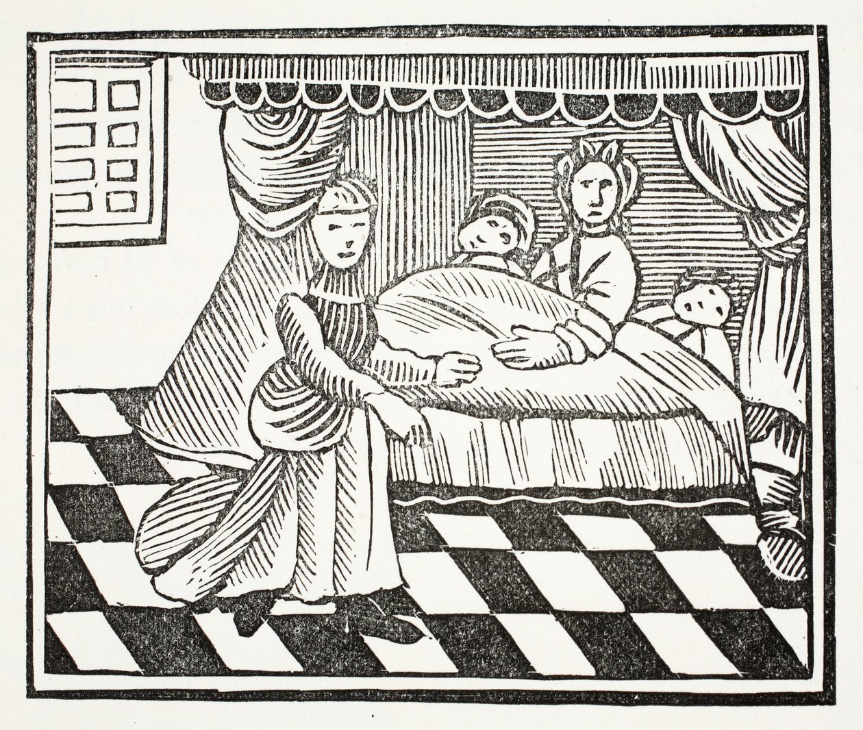 La signification des rêves, illustration de Chap-books du XVIIIe siècle par John Ashton, pub. 1882 - English School
