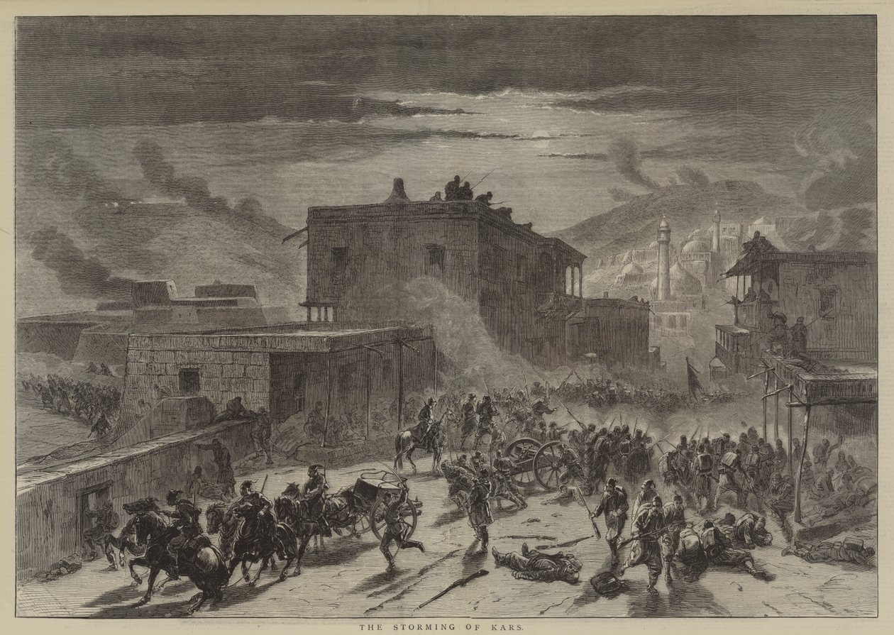 La prise de Kars (gravure) - English School