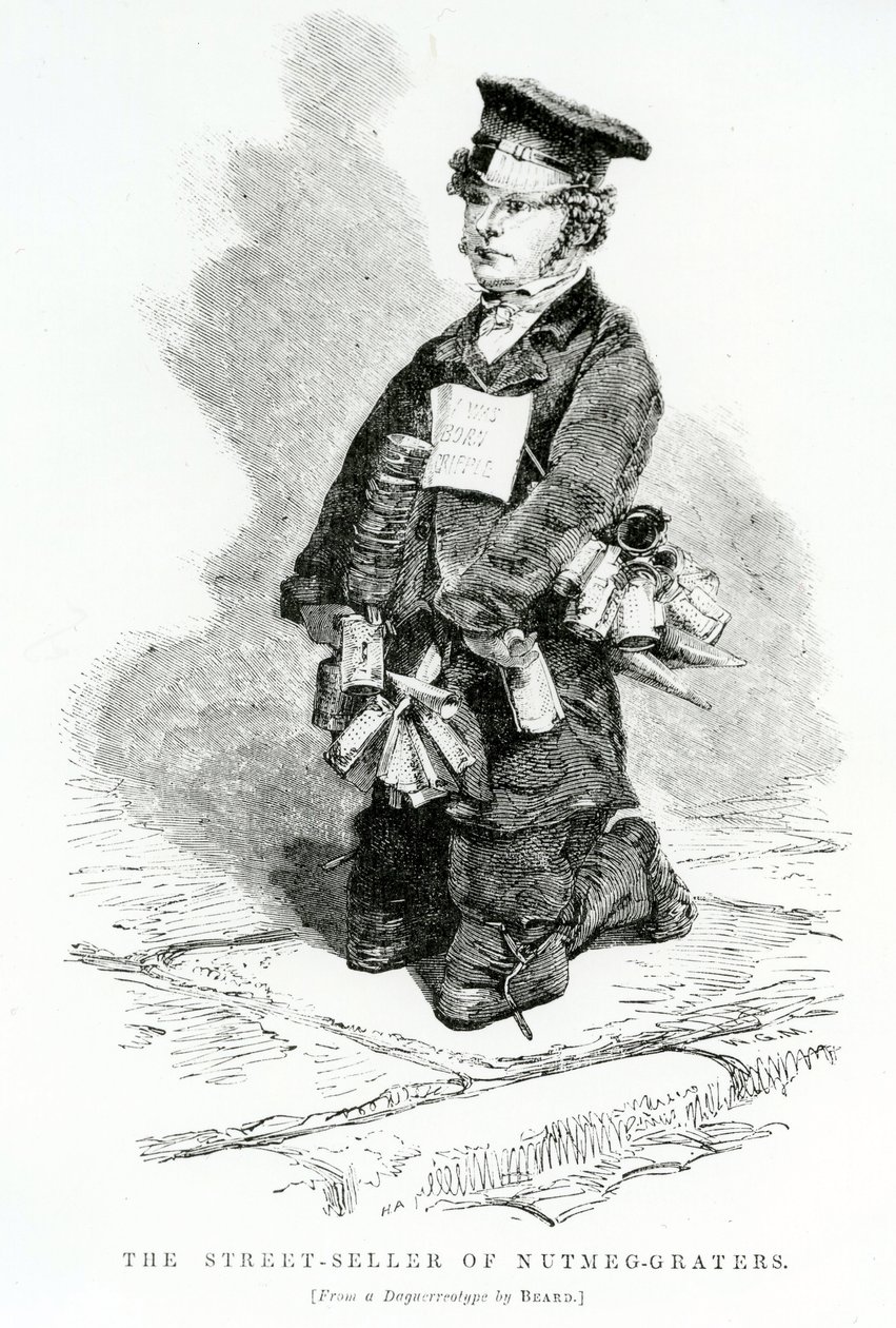Le vendeur de râpes à muscade, c.1840 - English School