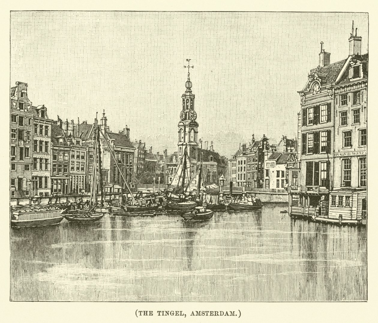 Le Tingel, Amsterdam (gravure) - English School