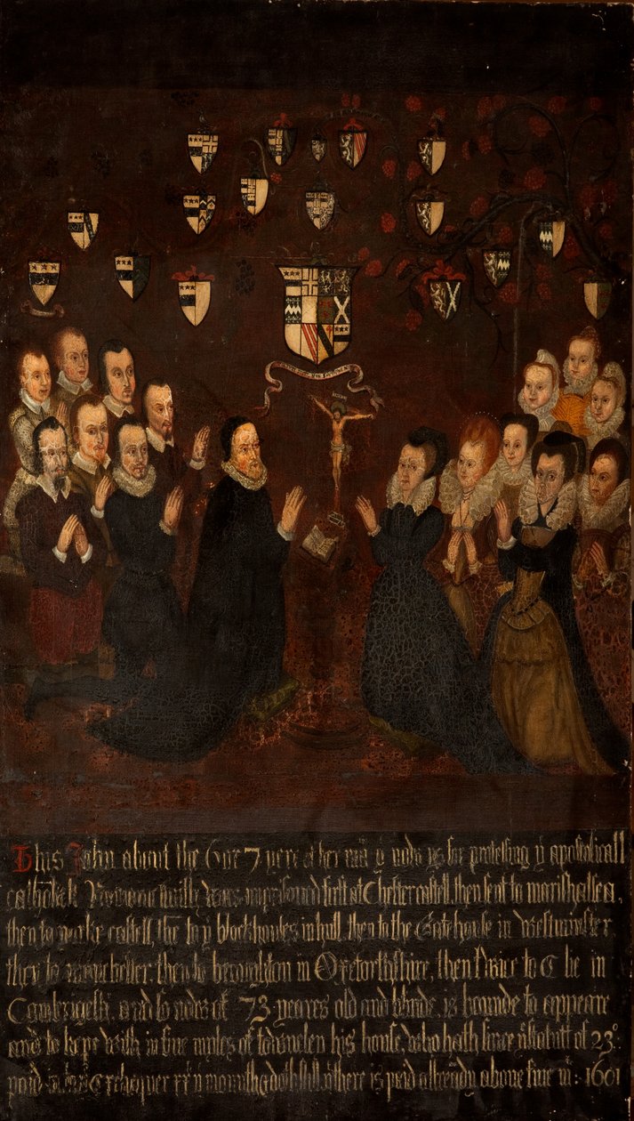 La famille Towneley en prière, vers 1800 - English School