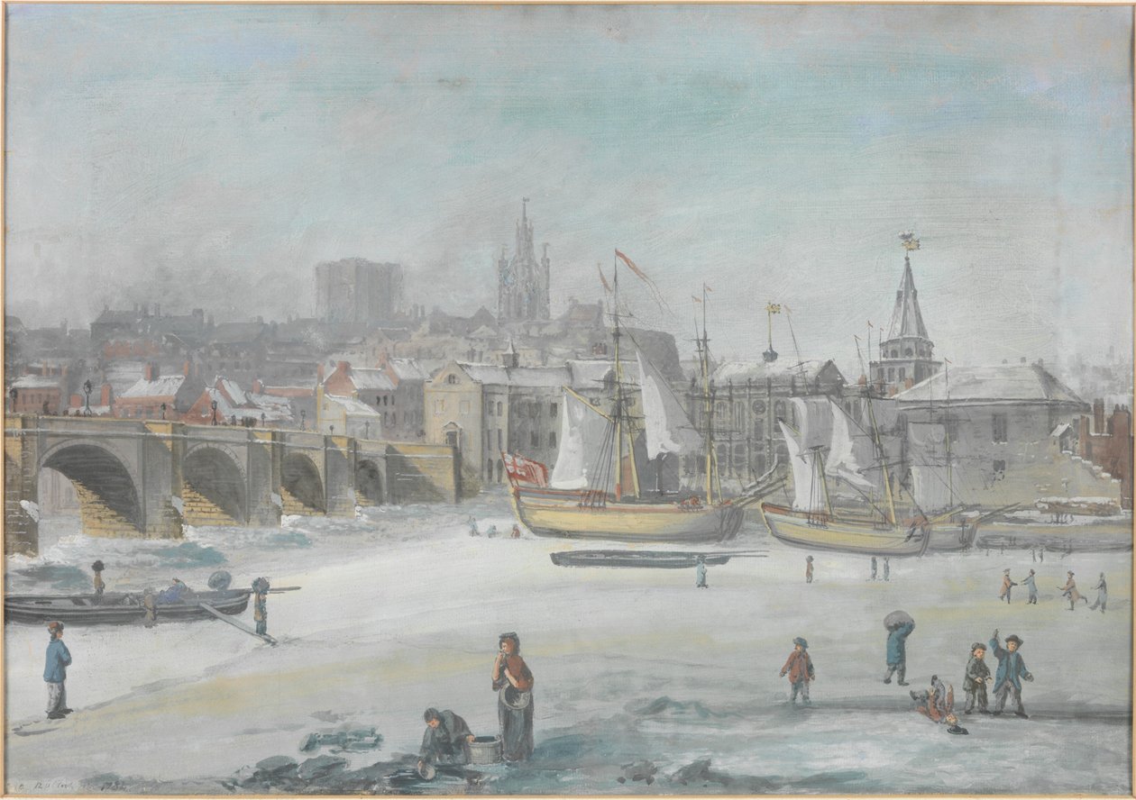 Le pont de Tyne - La grande gelée - English School