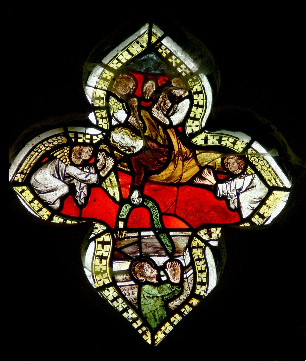 La Vierge laisse sa ceinture à Saint Thomas lors de son Assomption, c.1325-50 - English School