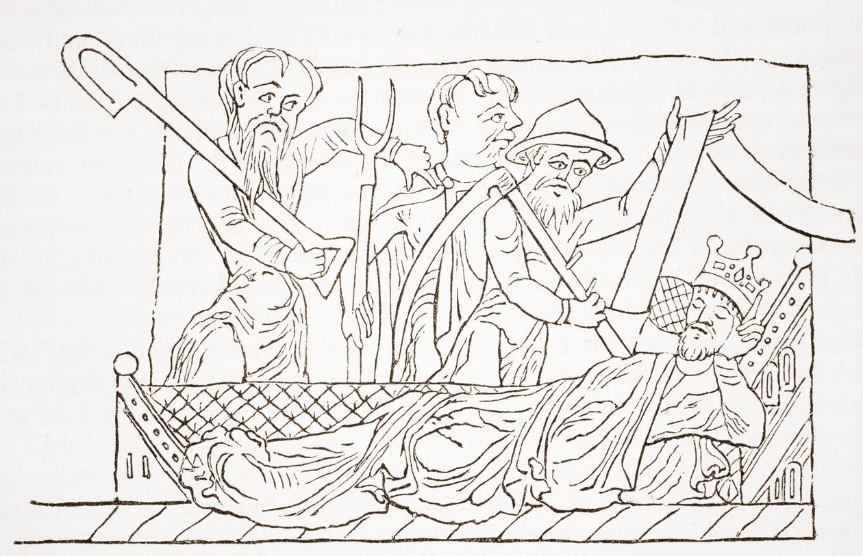 La vision des laboureurs, tirée des Prophéties de Merlin - English School