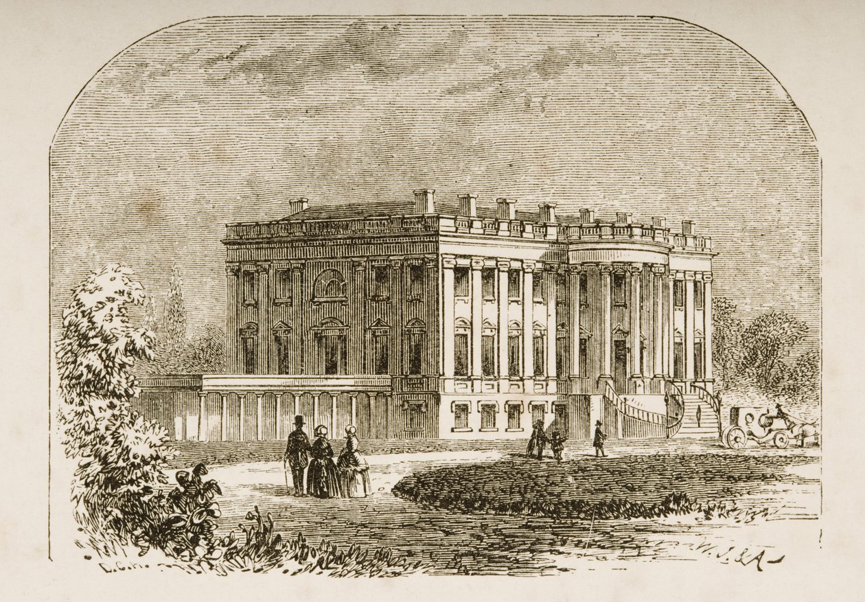 La Maison Blanche, vers 1870, de 