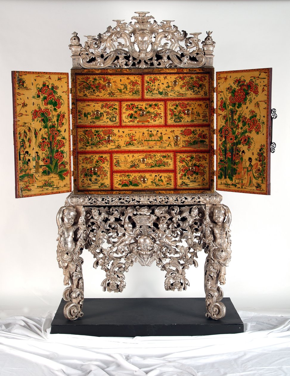 Le Cabinet de Witcombe, vers 1697 - English School