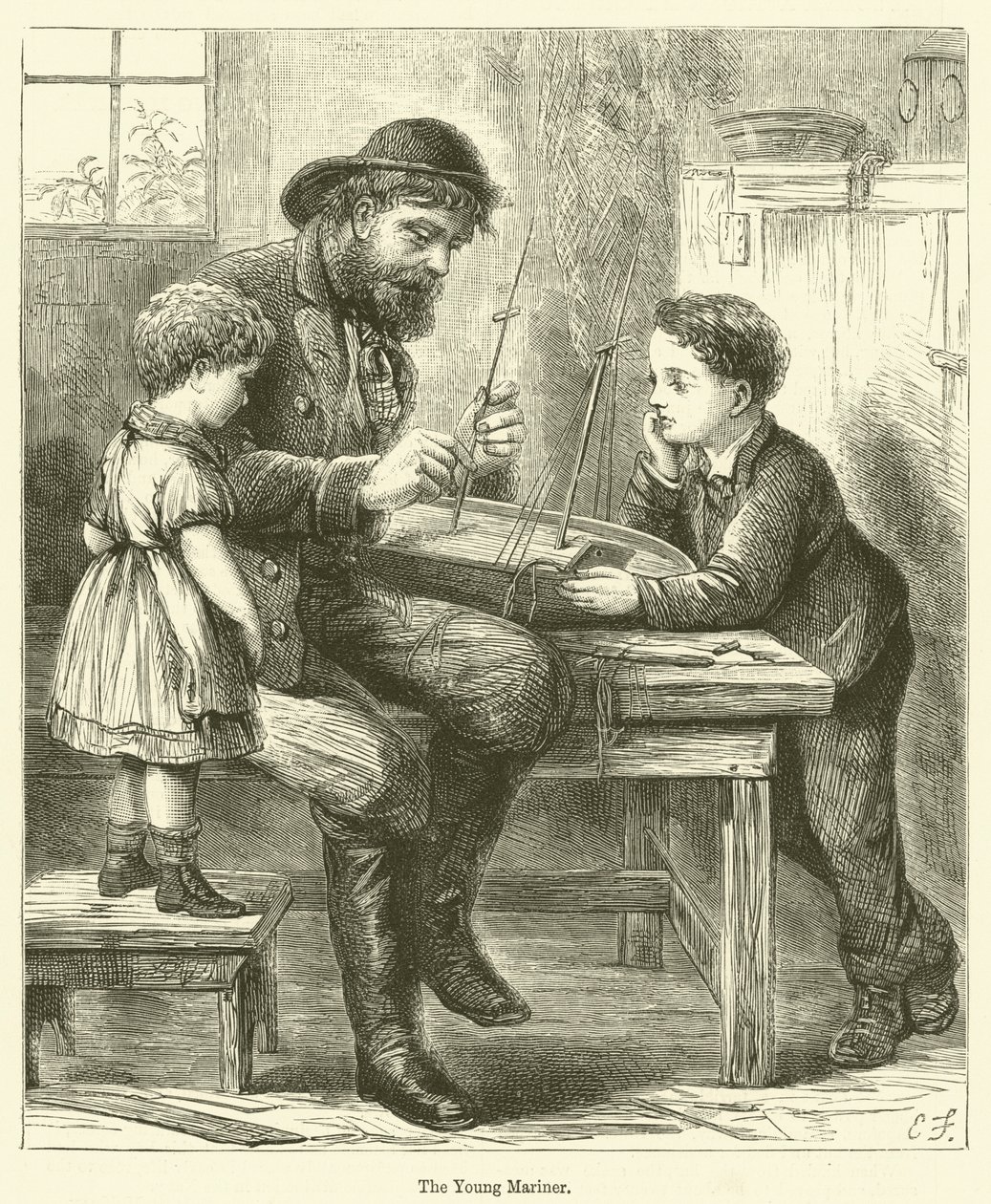 Le Jeune Marin (gravure) - English School
