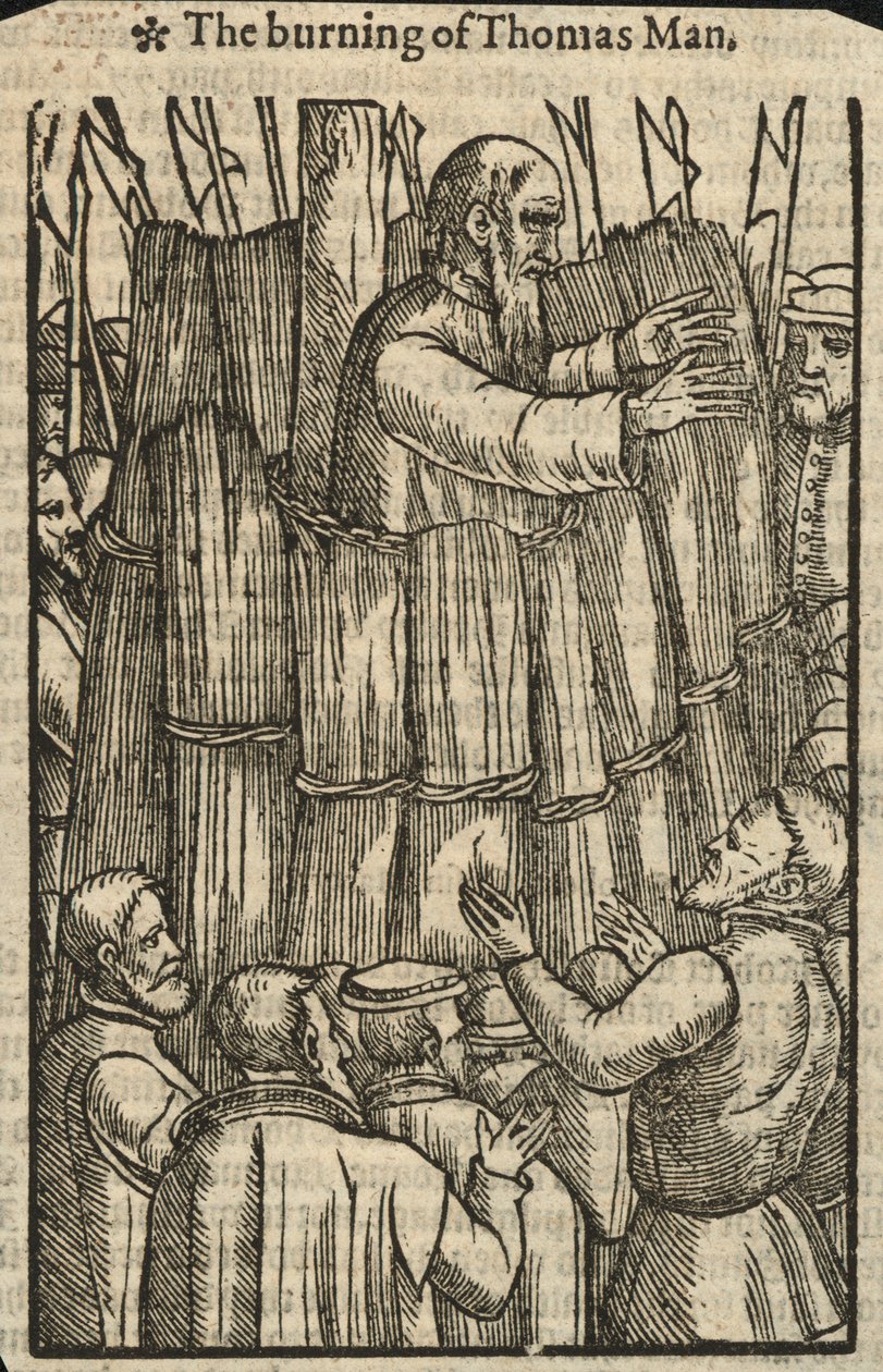 Le bûcher de Thomas Man (gravure) - English School