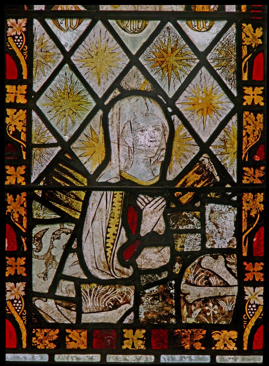 La fenêtre est représentant la Vierge Marie - English School
