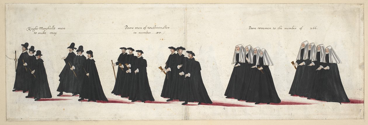 Le cortège funèbre de la reine Elizabeth I à l