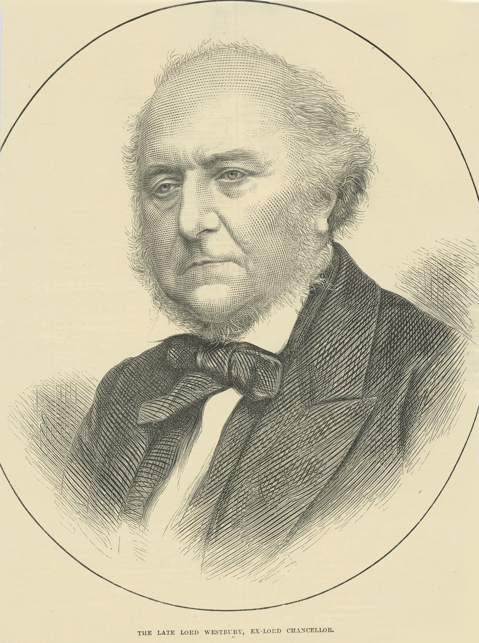 Feu Lord Westbury, Ex-Lord Chancelier - English School