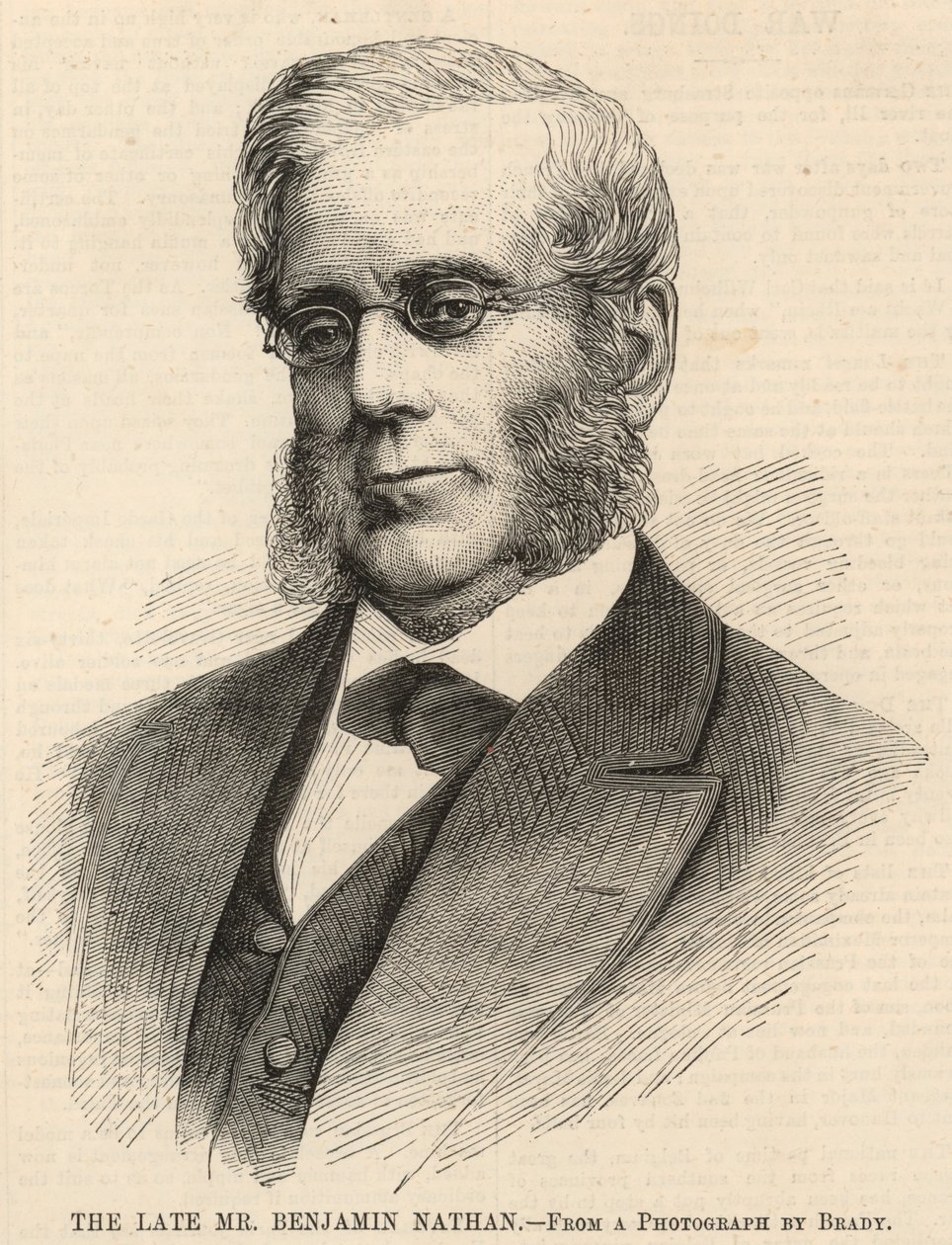 Feu M. Benjamin Nathan (gravure) - English School