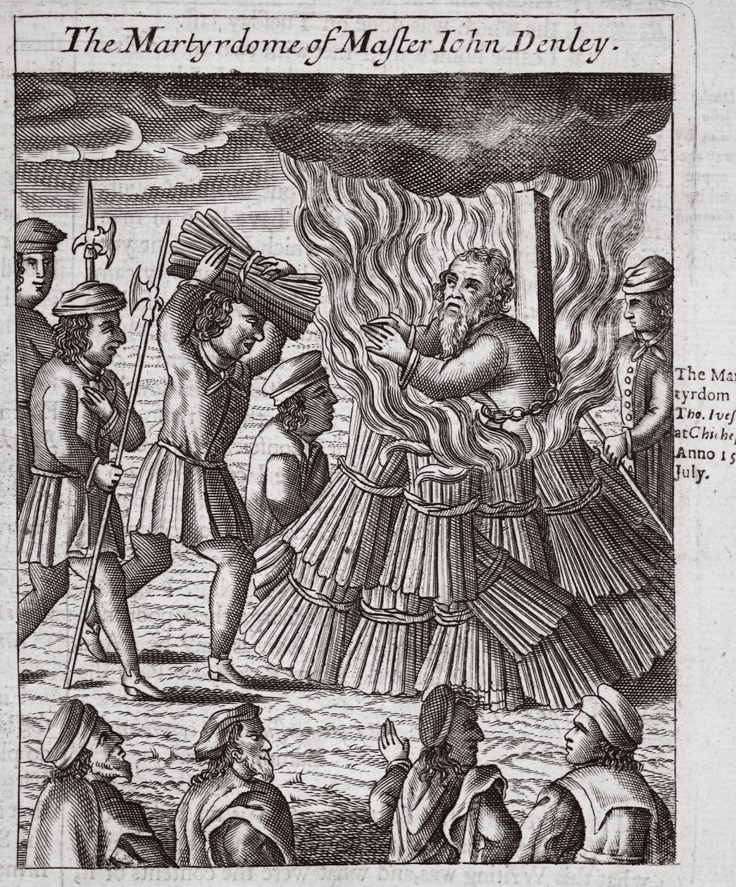 Le martyre de Master John Denley, illustration tirée de 