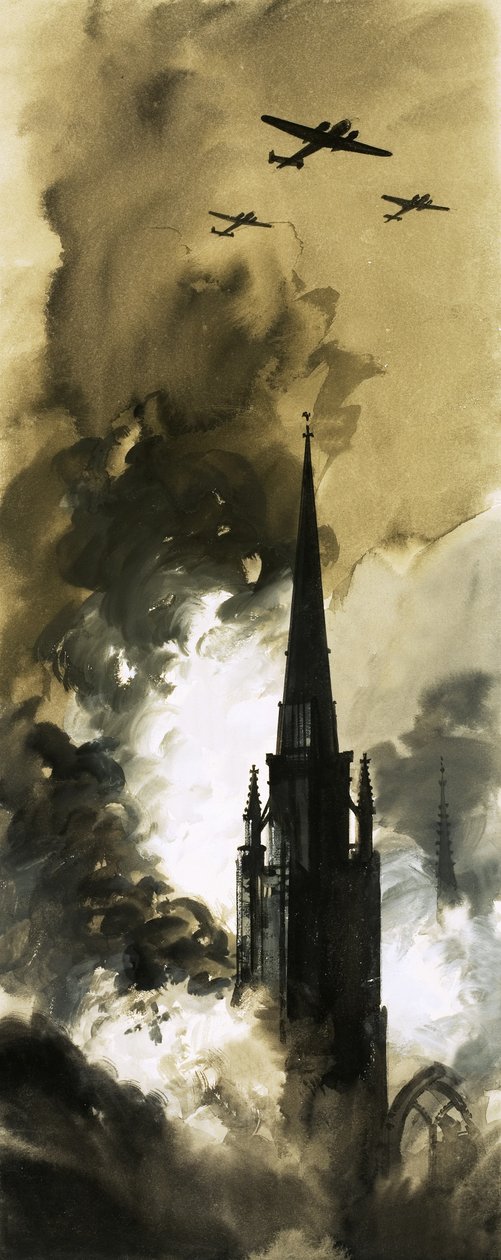 Le raid nocturne des bombardiers allemands sur Coventry pendant la Seconde Guerre mondiale - English School