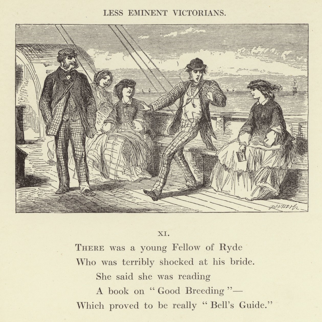 Il y avait un jeune homme de Ryde (gravure) - English School