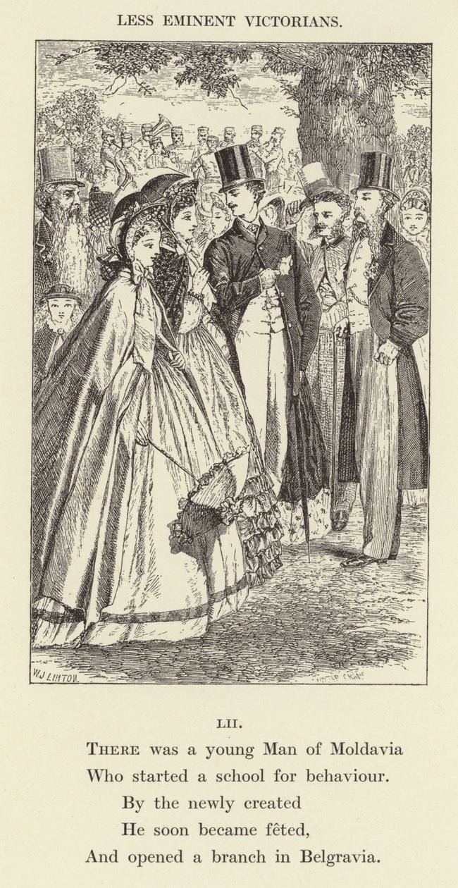 Il y avait un jeune homme de Moldavie (gravure) - English School