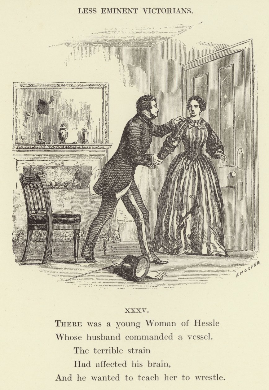 Il y avait une jeune femme de Hessle (gravure) - English School