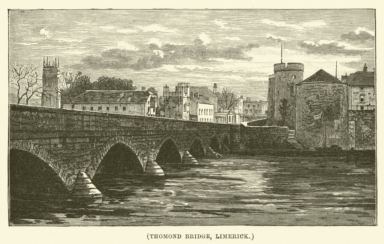 Pont de Thomond, Limerick (gravure) - English School