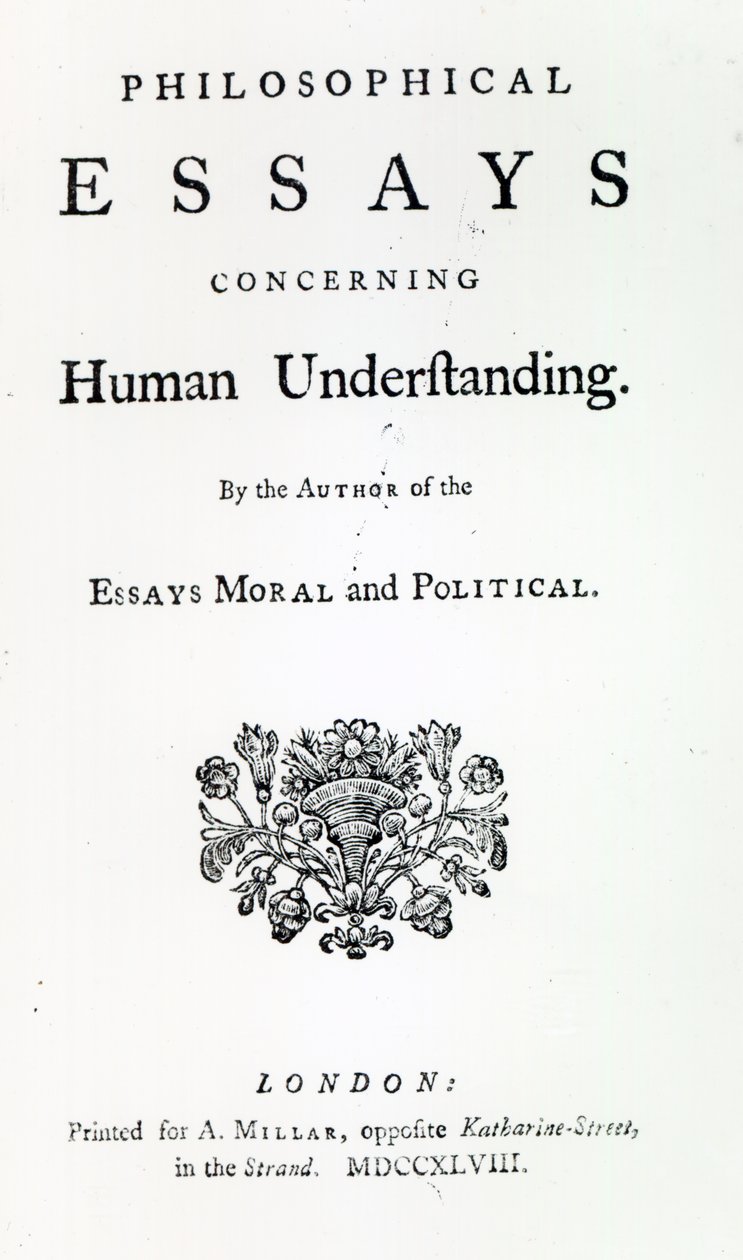 Page de titre des Essais philosophiques sur l