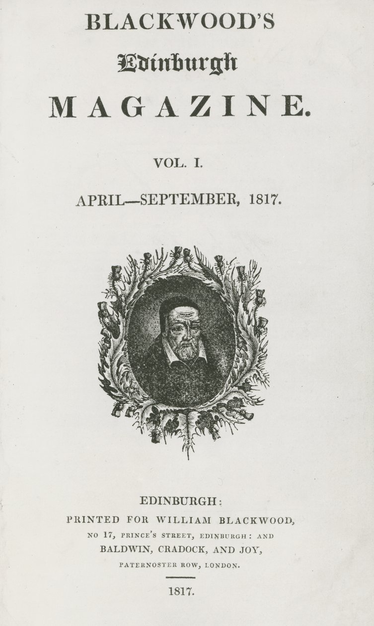 Page de titre de la première édition de Blackwood