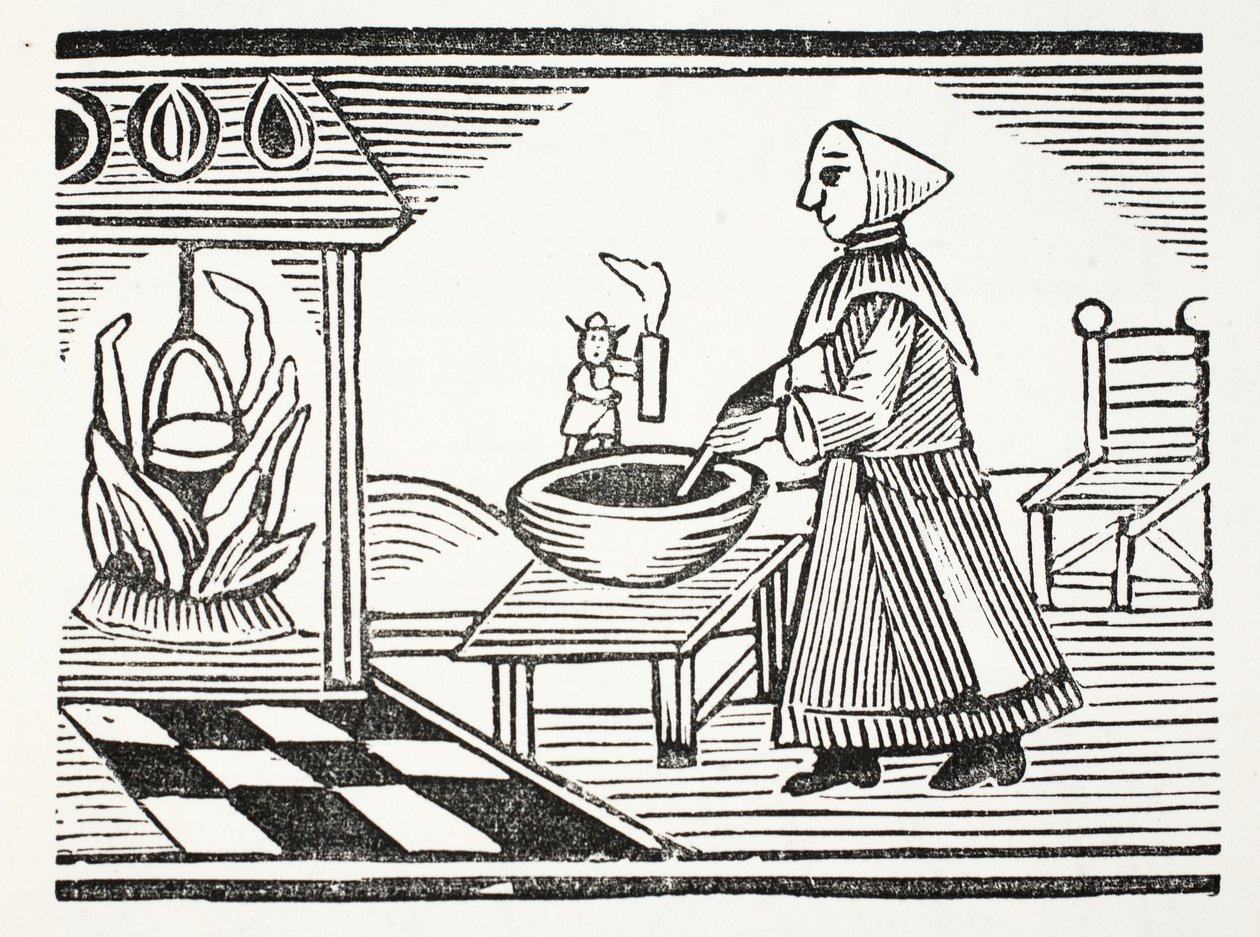 Tom Pouce, illustration de Chap-books du XVIIIe siècle par John Ashton, pub. 1882 - English School