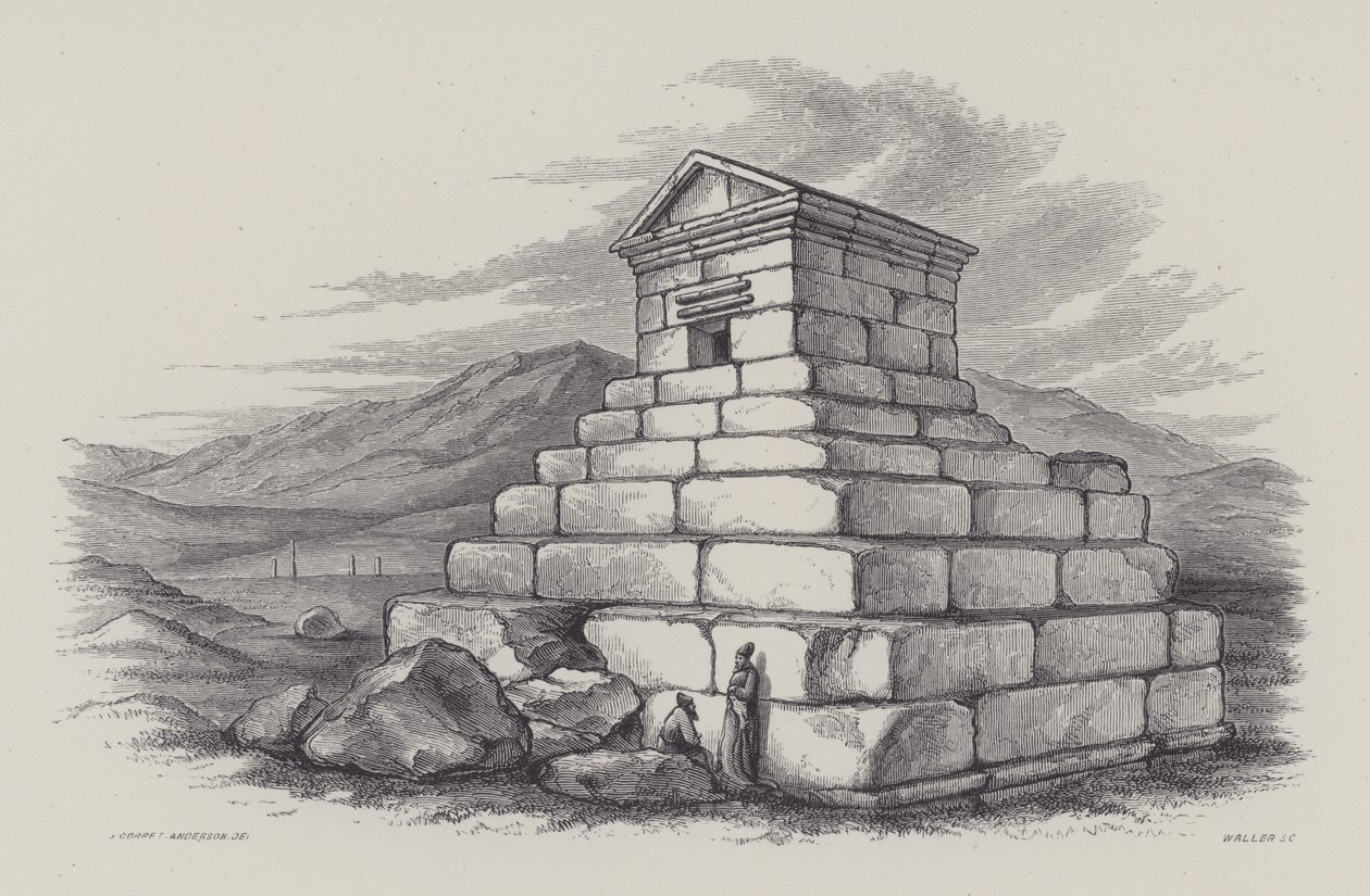 Tombe de Cyrus (gravure) - English School