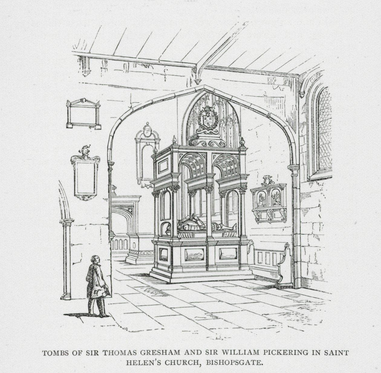 Tombes de Sir Thomas Gresham et Sir William Pickering dans l