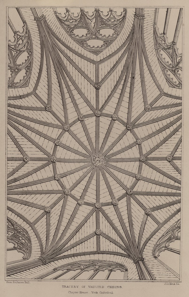 Tracé des voûtes (gravure) - English School