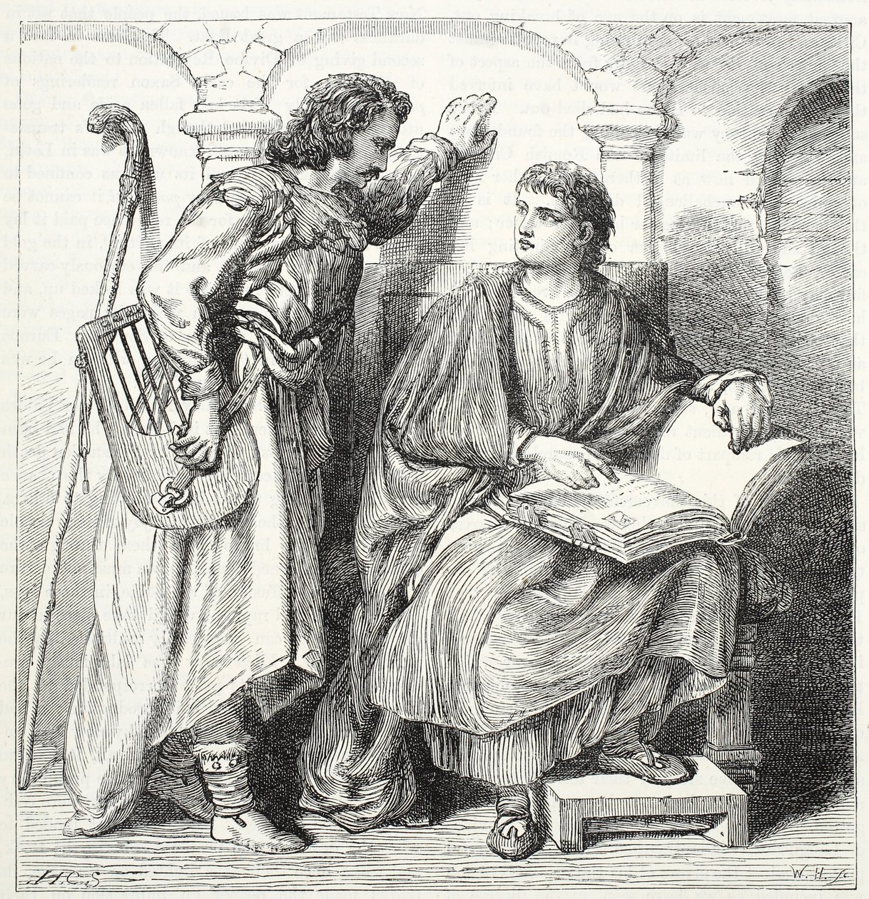 Troubadour et barbe, illustration de L