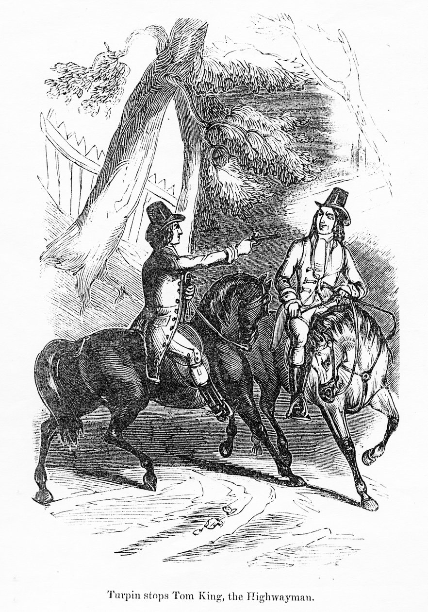 Turpin arrête Tom King, le bandit de grand chemin - English School