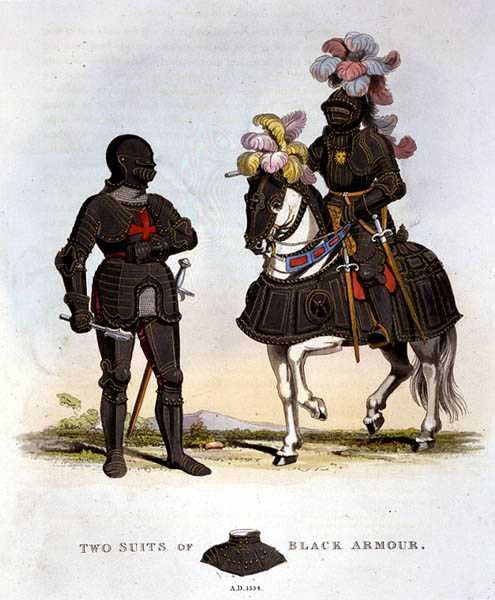 Deux armures noires - English School