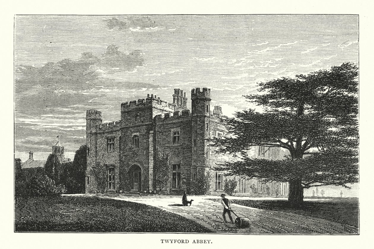 Abbaye de Twyford (gravure) - English School