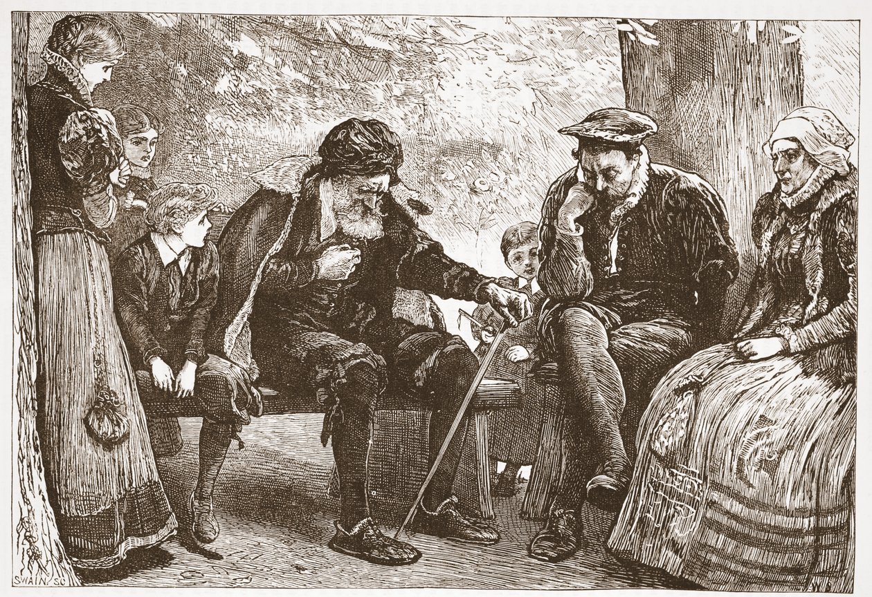 Sous les tilleuls, illustration de L