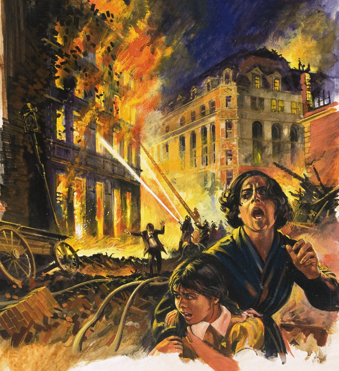 Feu de ville non identifié - English School