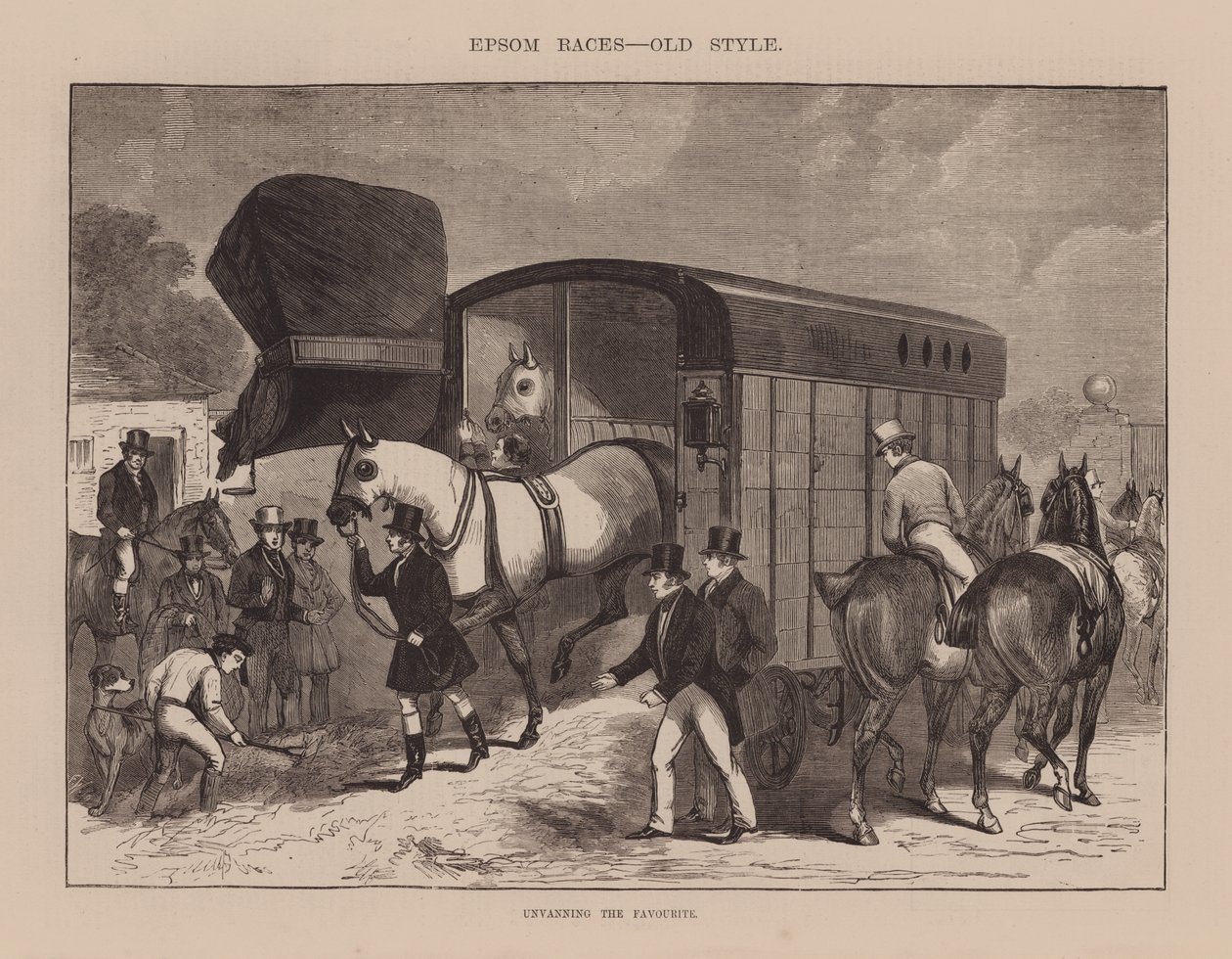 Dévoiler le favori (gravure) - English School
