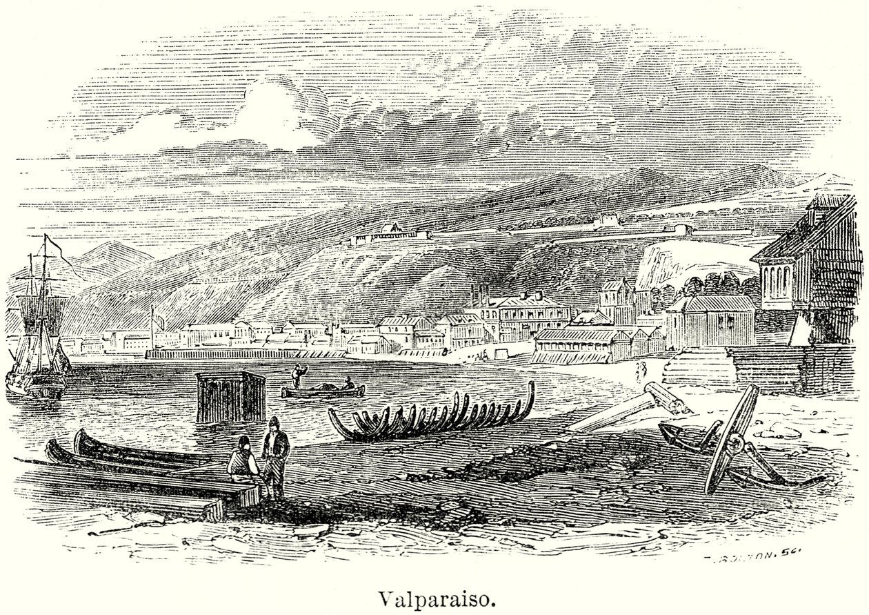 Valparaiso (gravure) - English School