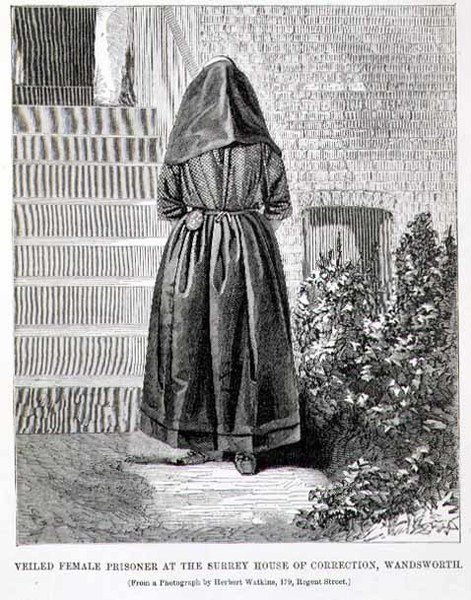 Prisonnière voilée à la maison de correction de Surrey, Wandsworth, extrait de 