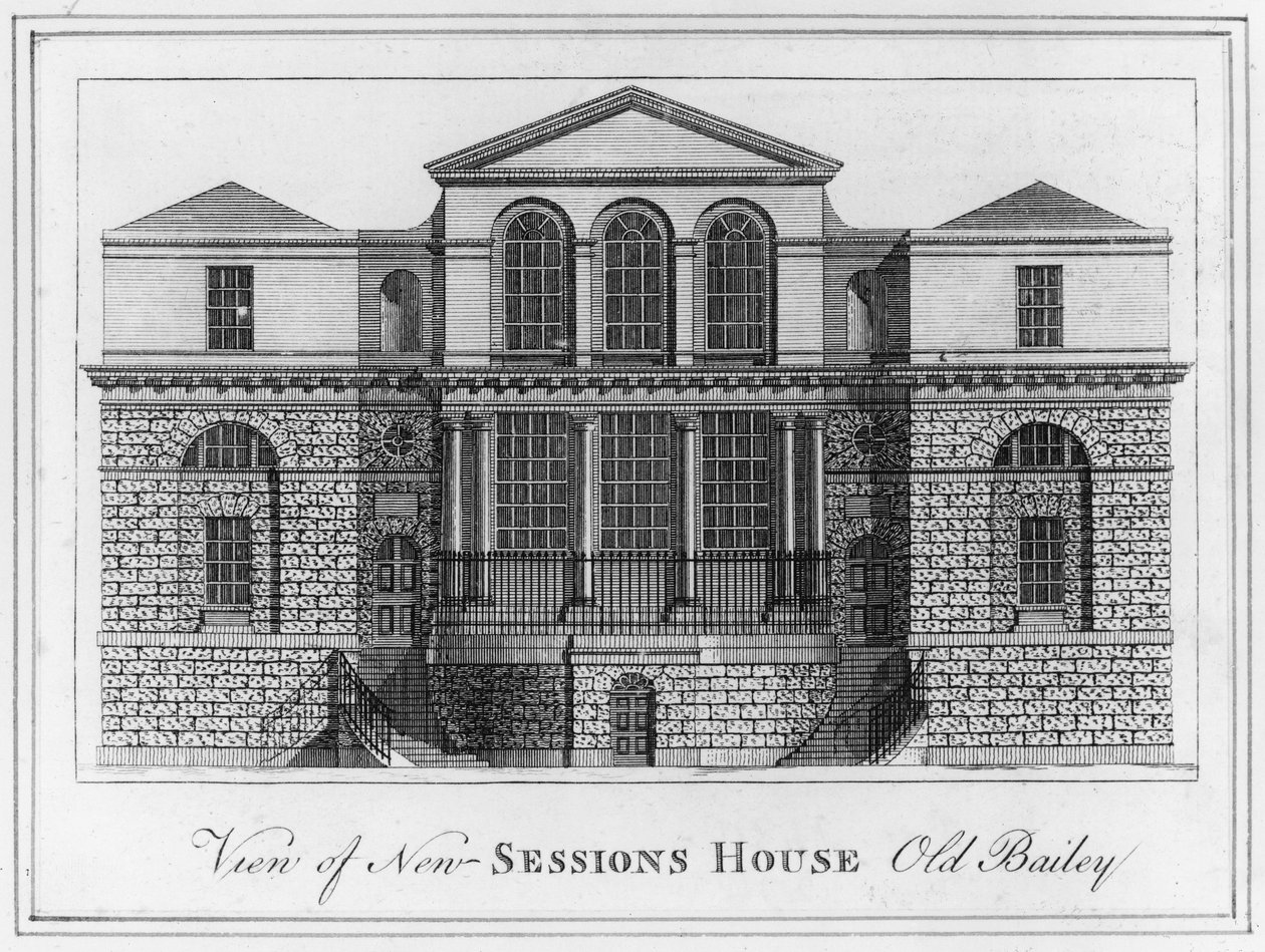 Vue de la nouvelle maison des sessions Old Bailey - English School