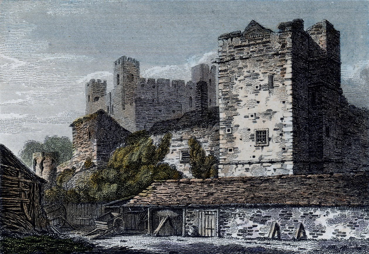 Vue du château de Rochester, Kent, vers 1830 - English School