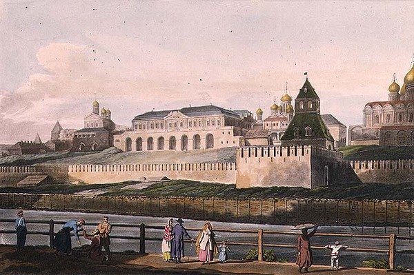 Vue du Palais Impérial du Kremlin à Moscou, planche 7 de 