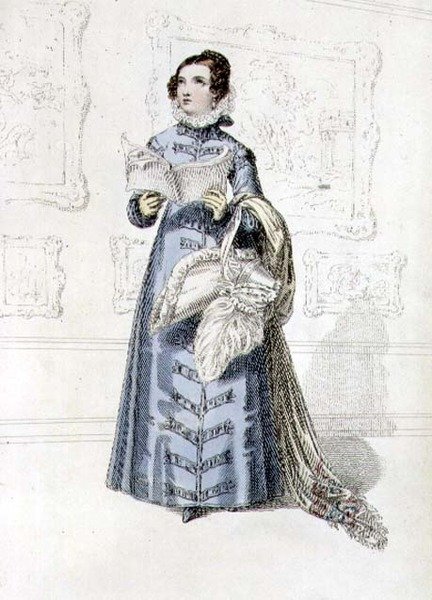 Robe de promenade, planche de mode de l