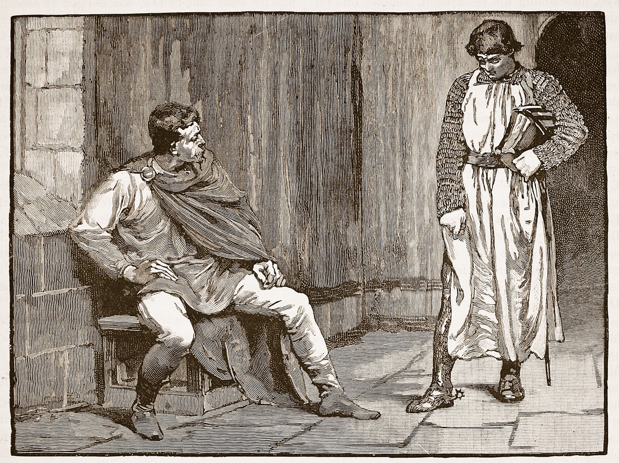 Confession de Waltheof, illustration de Cassells Illustrated History of ...
