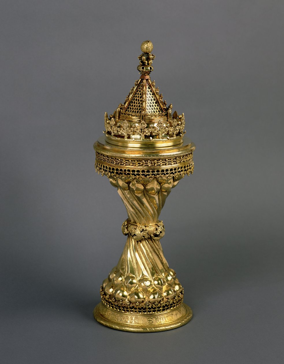 Le Sel des Collines de Warden, présenté au New College, Oxford par Walter Hill, Warden de 1475-94, c.1475-94 - English School