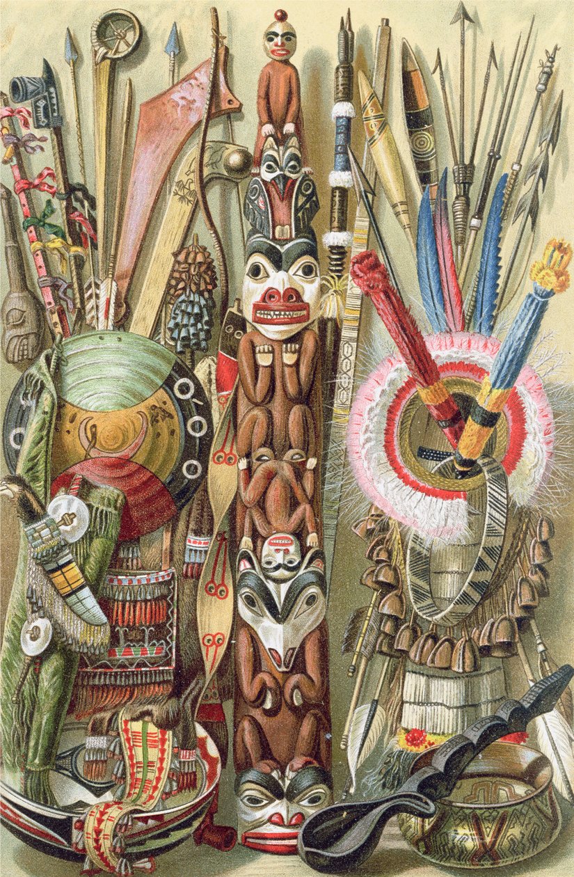 Armes, ustensiles et ornements des Indiens d