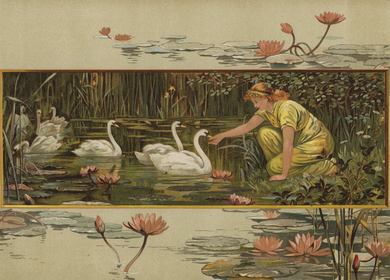 Là où poussent les nénuphars (chromolitho) - English School